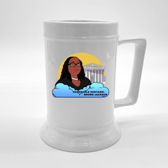 Ketanji Brown Jackson Black History African Woman Judge Law Front & Back Beer Stein