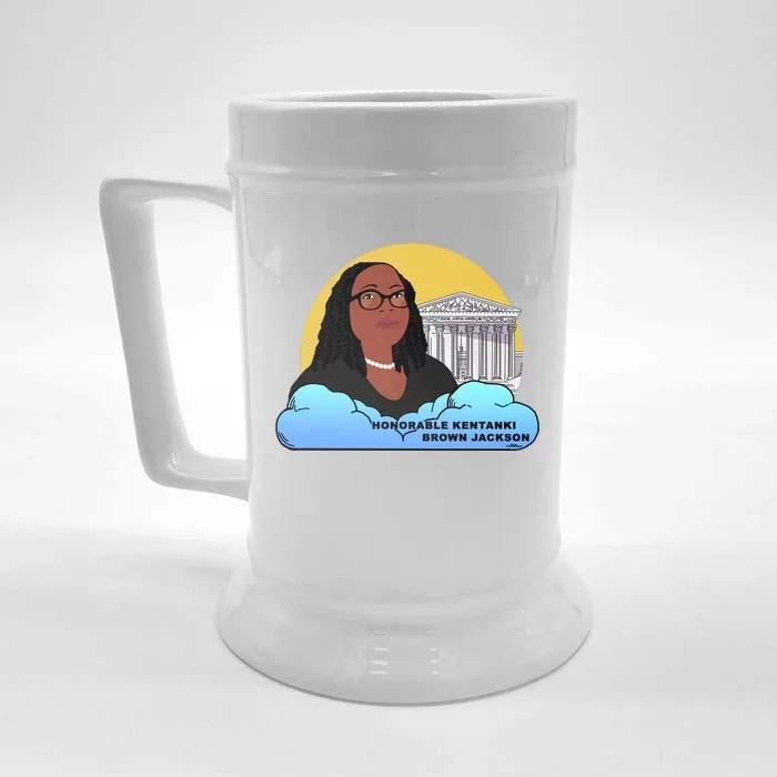 Ketanji Brown Jackson Black History African Woman Judge Law Front & Back Beer Stein