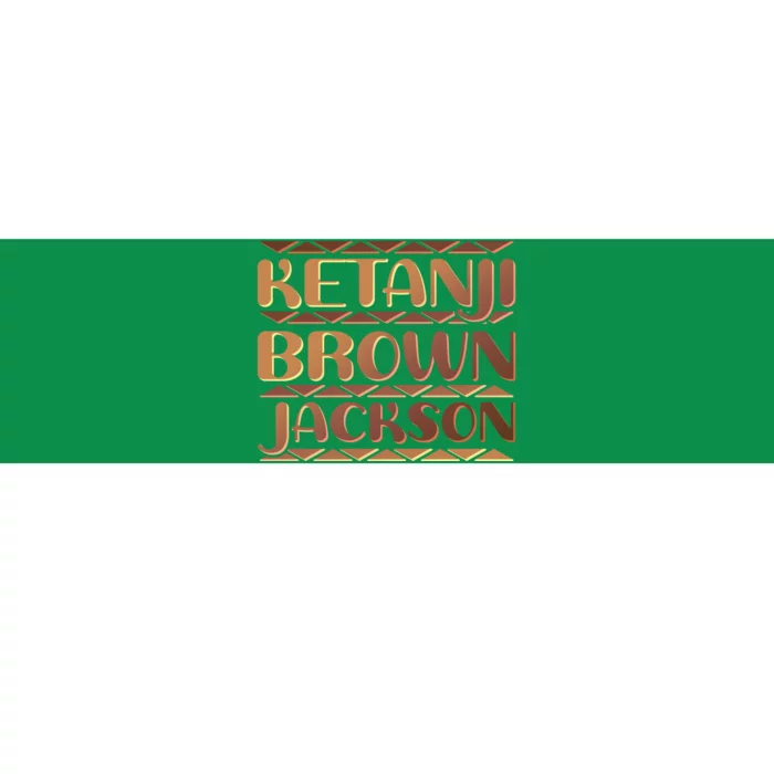 Ketanji Brown Jackson Melanin Colors Supreme Court Justice Bumper Sticker