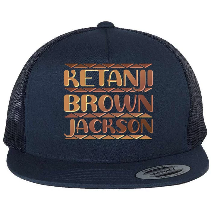 Ketanji Brown Jackson Melanin Colors Supreme Court Justice Flat Bill Trucker Hat