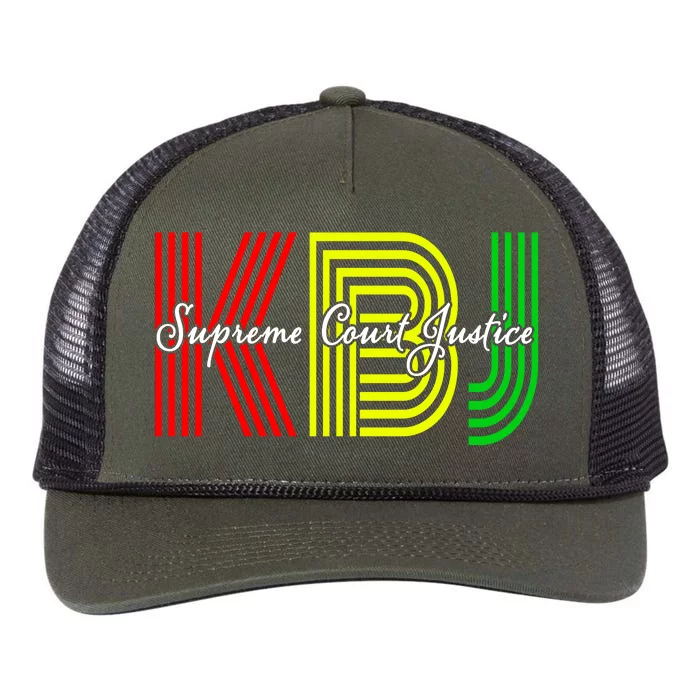 Ketanji Brown Jackson Supreme Justice Court 1st Black Woman Retro Rope Trucker Hat Cap