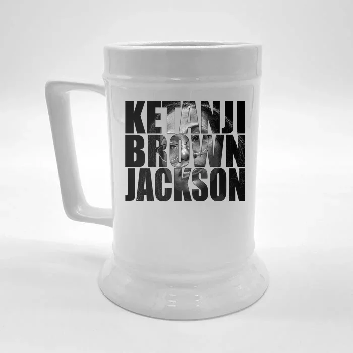 Ketanji Brown Jackson Supreme Court Justice Front & Back Beer Stein