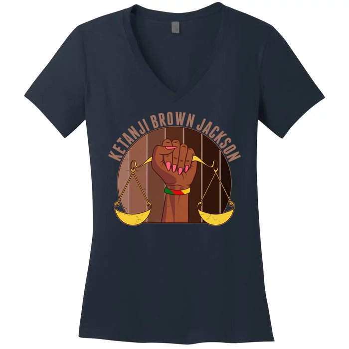 Ketanji Brown Jackson Supreme Court Justice Women's V-Neck T-Shirt