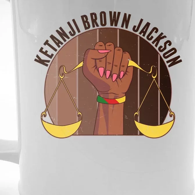 Ketanji Brown Jackson Supreme Court Justice Front & Back Beer Stein