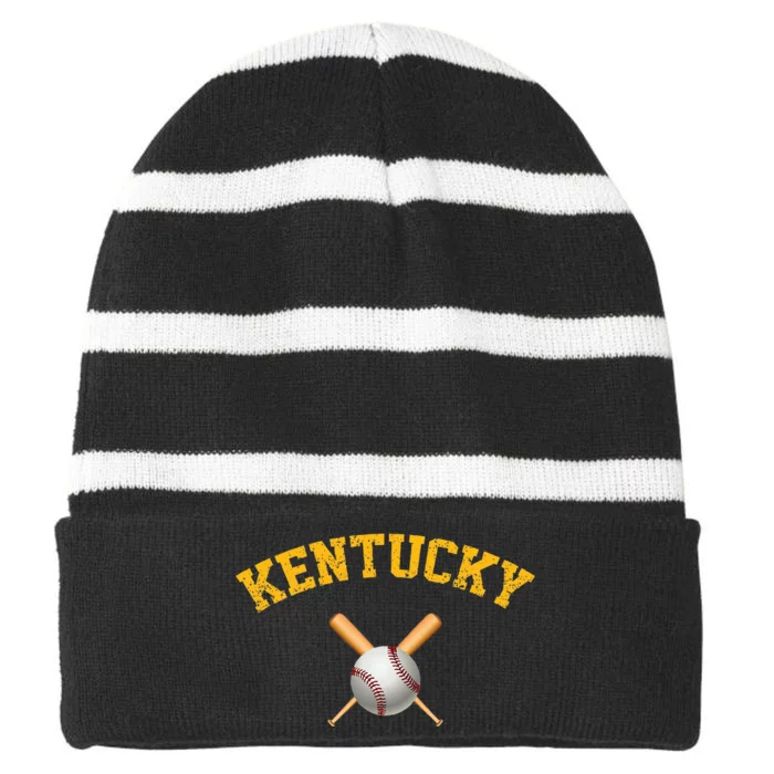 Kentucky Baseball Striped Beanie with Solid Band