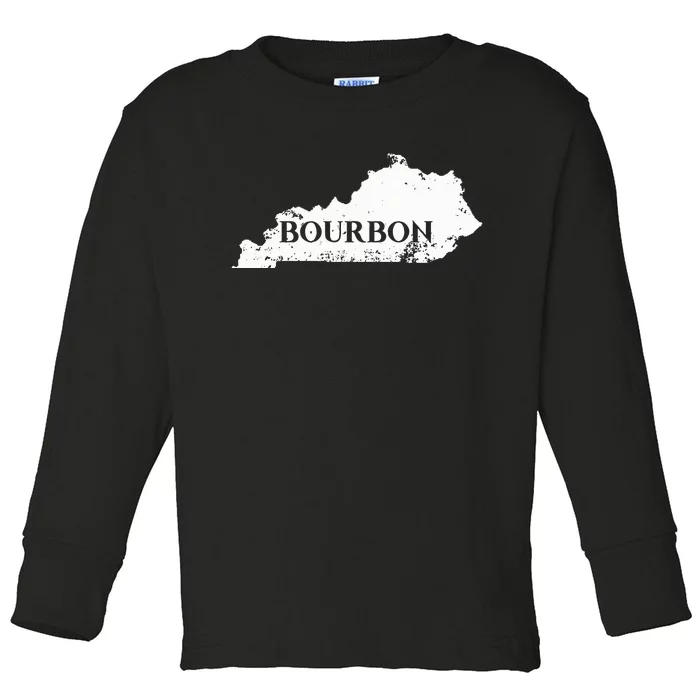 Kentucky Bourbon Ky State Home Smooth Drink Toddler Long Sleeve Shirt