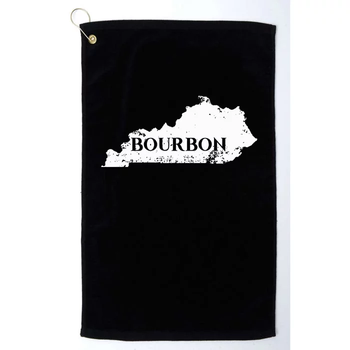 Kentucky Bourbon Ky State Home Smooth Drink Platinum Collection Golf Towel