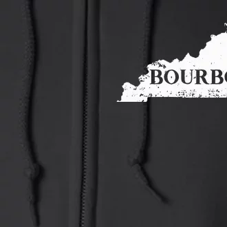 Kentucky Bourbon Ky State Home Smooth Drink Full Zip Hoodie