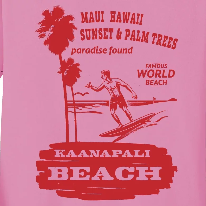 Kaanapali Beach Kids Long Sleeve Shirt