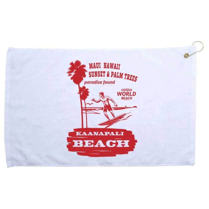 Kaanapali Beach Grommeted Golf Towel