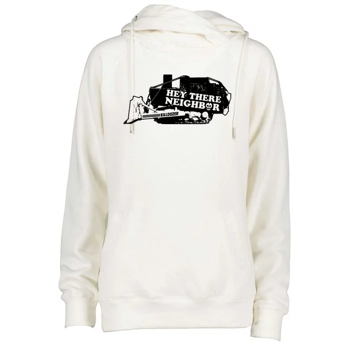 Killdozer Bulldozer Womens Funnel Neck Pullover Hood