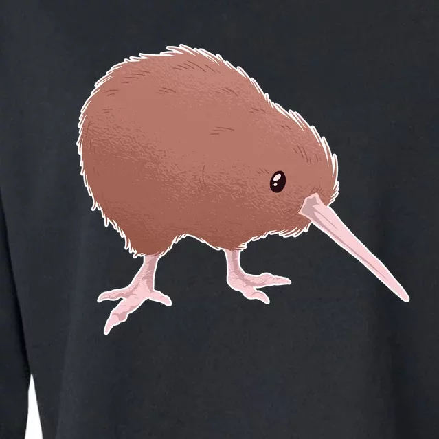 Kiwi Bird Cropped Pullover Crew