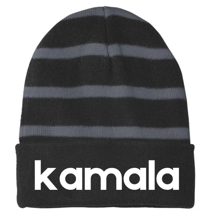 Kamala Brat Striped Beanie with Solid Band