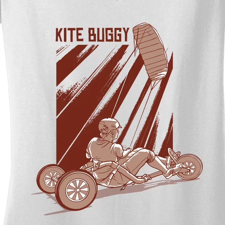 Kite Buggy Women's V-Neck T-Shirt