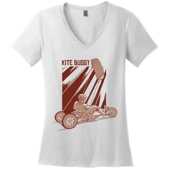 Kite Buggy Women's V-Neck T-Shirt