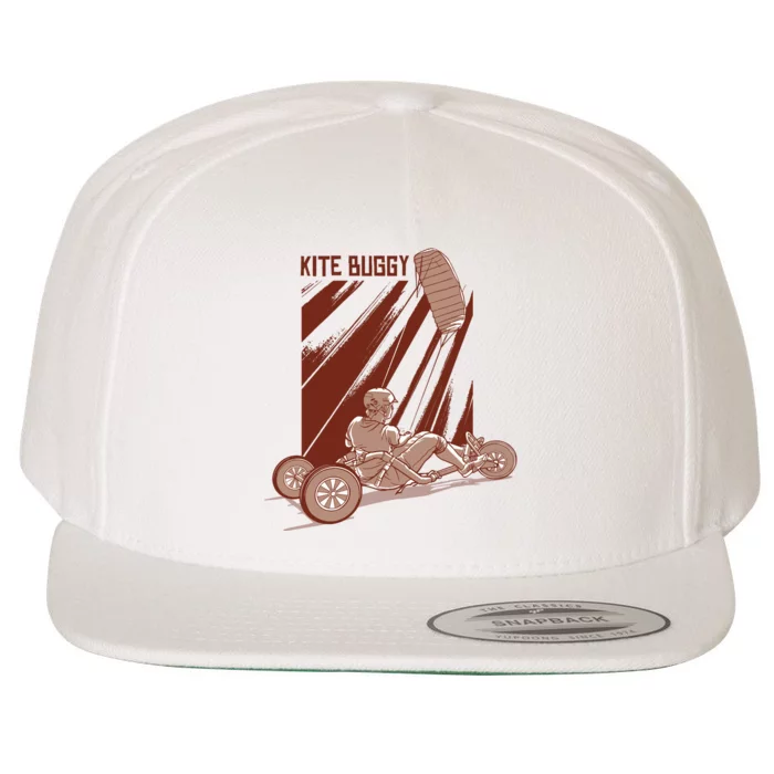 Kite Buggy Wool Snapback Cap