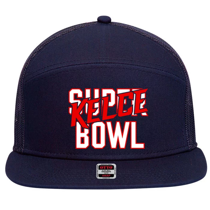 Kelce Bowl 7 Panel Mesh Trucker Snapback Hat