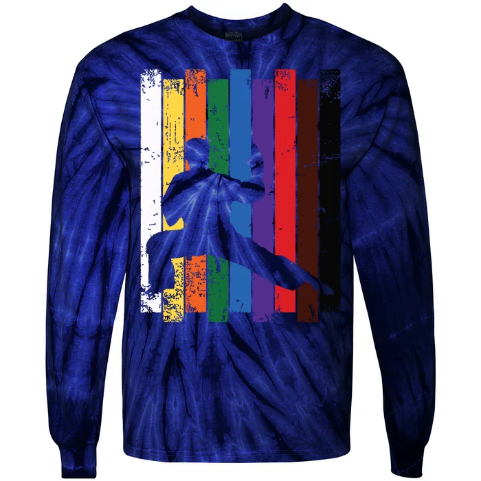 Karate Belt Karate Silhouette T Martial Arts Tie-Dye Long Sleeve Shirt