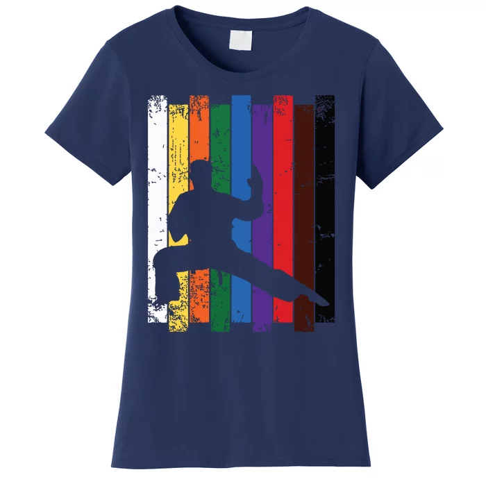 Karate Belt Karate Silhouette T Martial Arts Women's T-Shirt