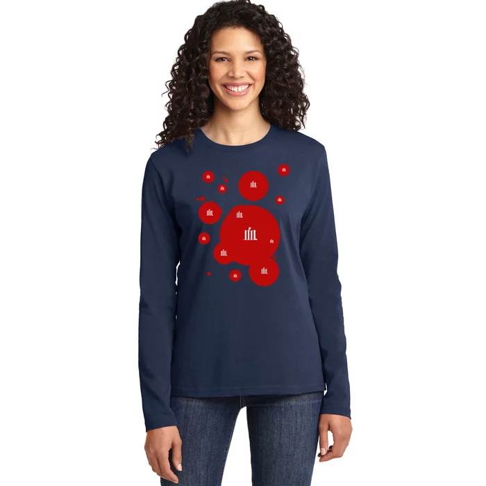 Kizumonogatari Blood Ladies Long Sleeve Shirt