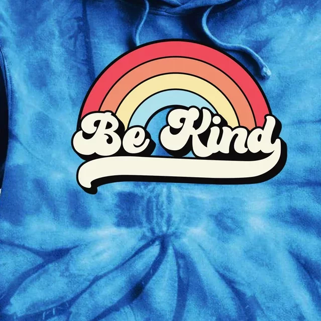 Kindness Be Kind Anti Bullying Autism Awareness Tie Dye Hoodie