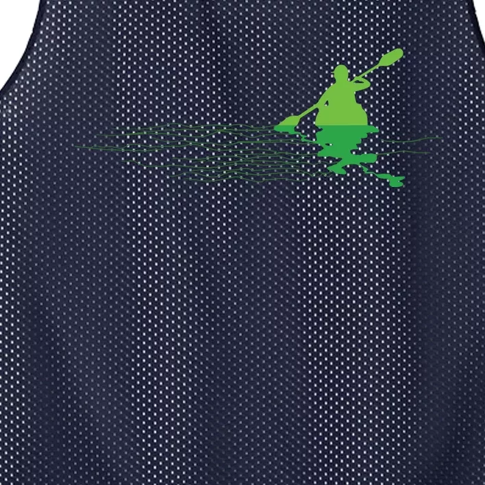 Kayak Boat Kayaking Paddling Graphic Kayaker Silhouette Mesh Reversible Basketball Jersey Tank