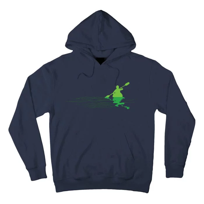 Kayak Boat Kayaking Paddling Graphic Kayaker Silhouette Tall Hoodie