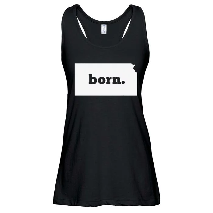 Kansas Born Ladies Essential Flowy Tank