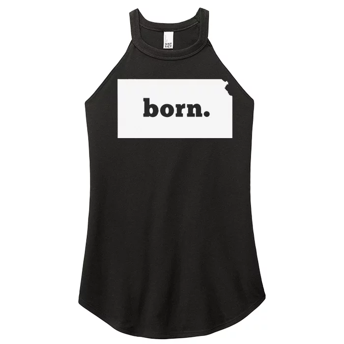 Kansas Born Women’s Perfect Tri Rocker Tank