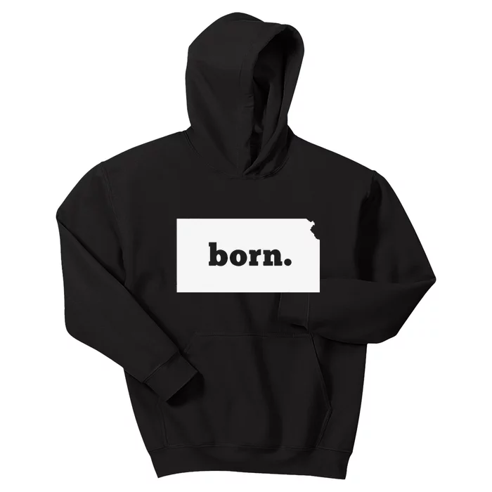 Kansas Born Kids Hoodie