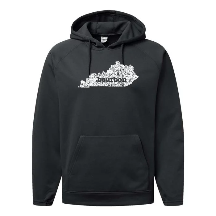 Kentucky Bourbon Love Home State Performance Fleece Hoodie