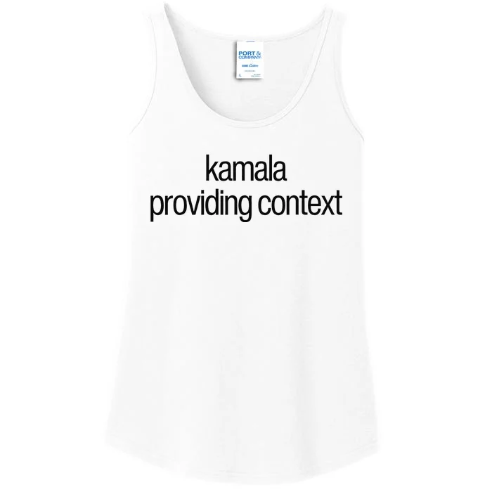 Kamala Brat Lime Green Providing Context Ladies Essential Tank