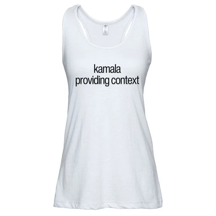 Kamala Brat Lime Green Providing Context Ladies Essential Flowy Tank