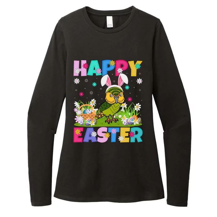 Kakapo Bird Lover Happy Easter Bunny Kakapo Easter Sunday Gift Womens CVC Long Sleeve Shirt