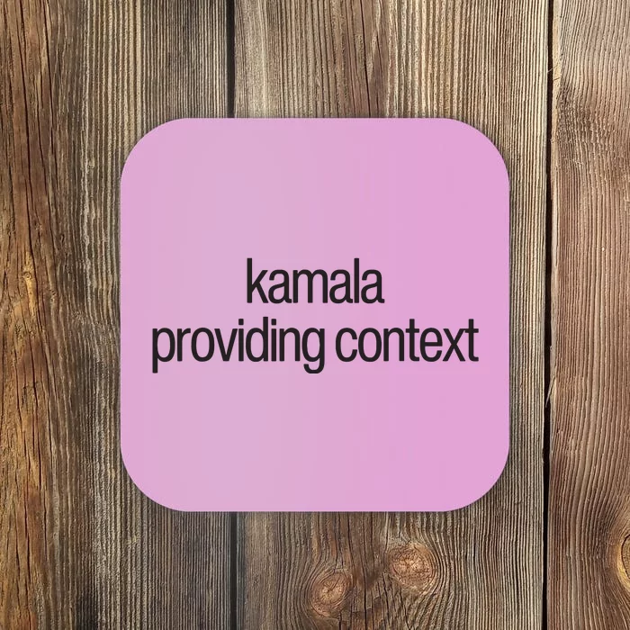 Kamala Brat Lime Green Providing Context Coaster