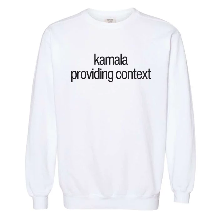 Kamala Brat Lime Green Providing Context Garment-Dyed Sweatshirt