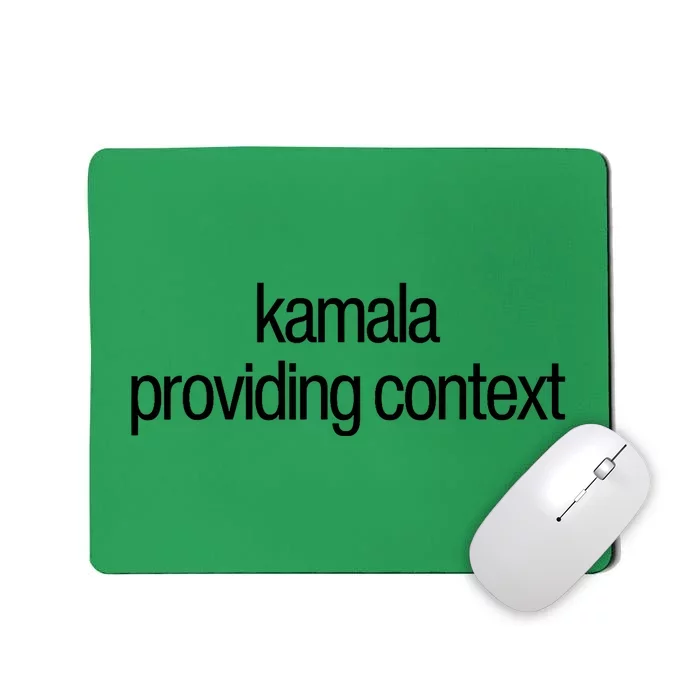 Kamala Brat Lime Green Providing Context Mousepad