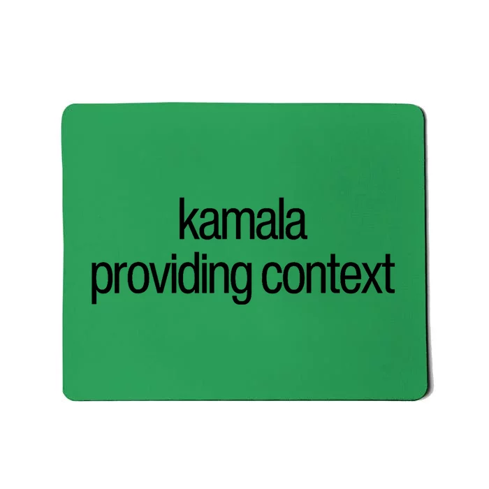 Kamala Brat Lime Green Providing Context Mousepad