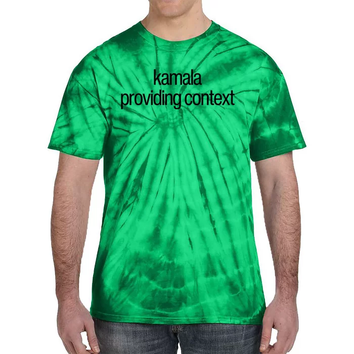 Kamala Brat Lime Green Providing Context Tie-Dye T-Shirt