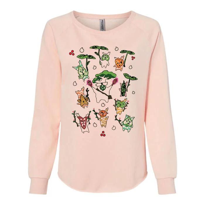 Korok Breath Of The Wild Hylia Womens California Wash Sweatshirt