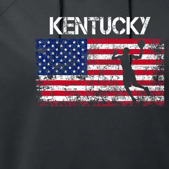 Kentucky Basketball Players American Flag Performance Fleece Hoodie