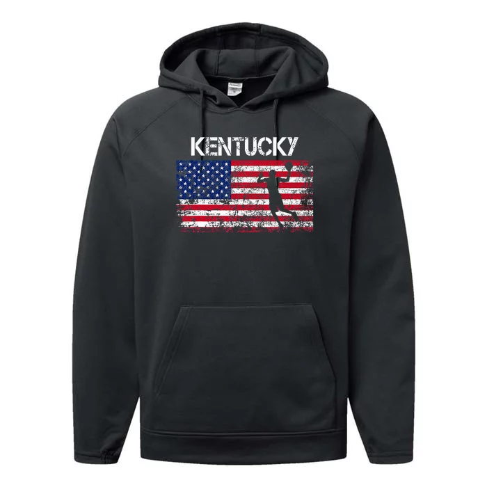 Kentucky Basketball Players American Flag Performance Fleece Hoodie