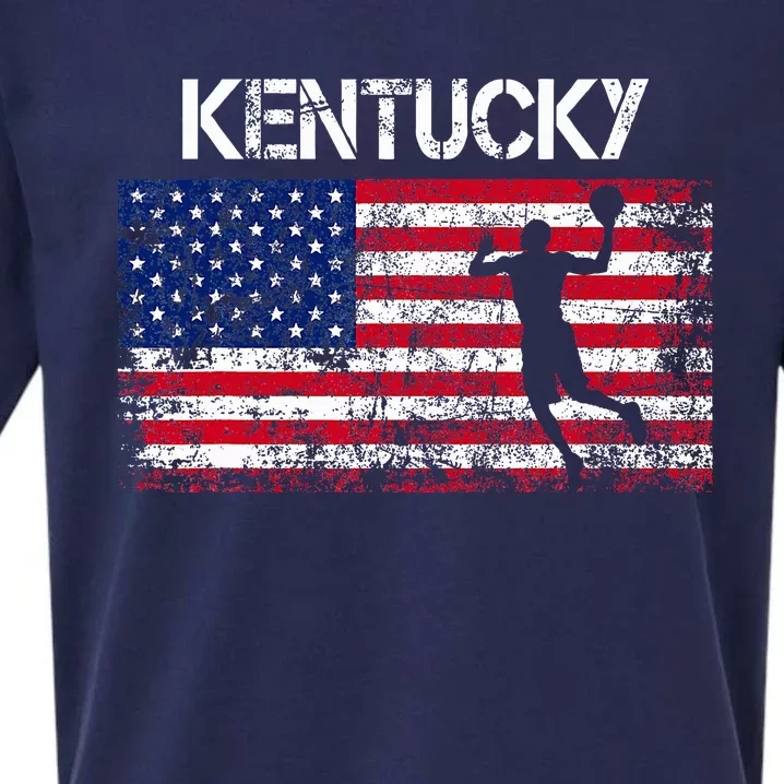 Kentucky Basketball Players American Flag Sueded Cloud Jersey T-Shirt