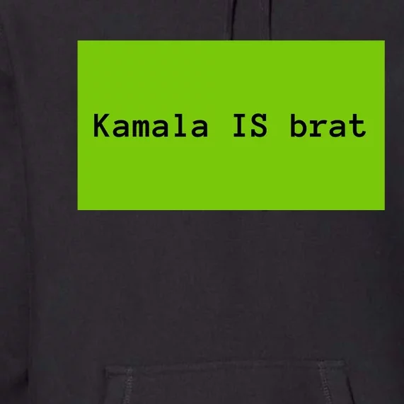 Kamala Brat President Meme Gen Z Funny Adult Premium Hoodie