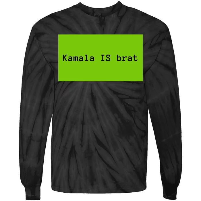 Kamala Brat President Meme Gen Z Funny Adult Tie-Dye Long Sleeve Shirt