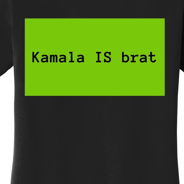 Kamala Brat President Meme Gen Z Funny Adult Women's T-Shirt