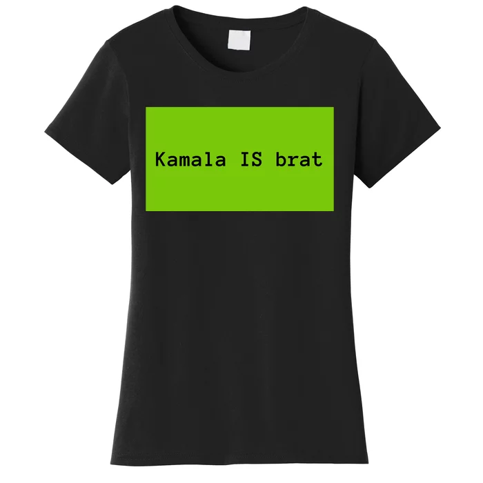 Kamala Brat President Meme Gen Z Funny Adult Women's T-Shirt