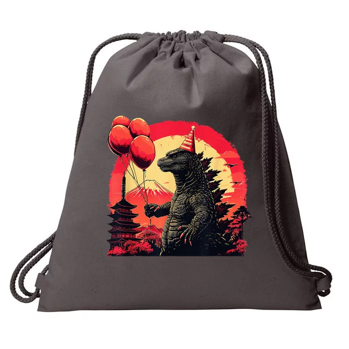 Kaiju Birthday Party Japan Monster Movie Bday Decorations Drawstring Bag