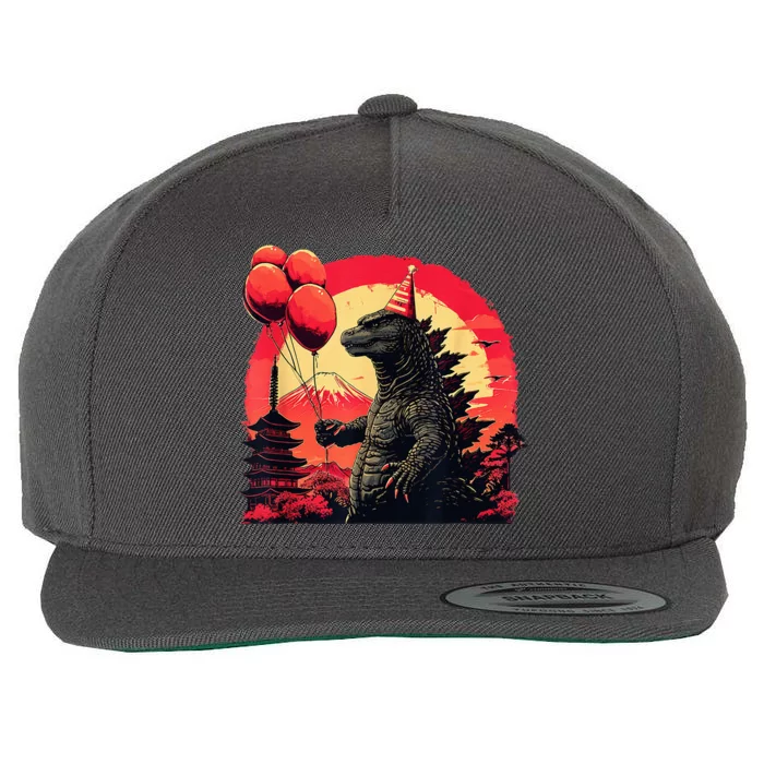 Kaiju Birthday Party Japan Monster Movie Bday Decorations Wool Snapback Cap