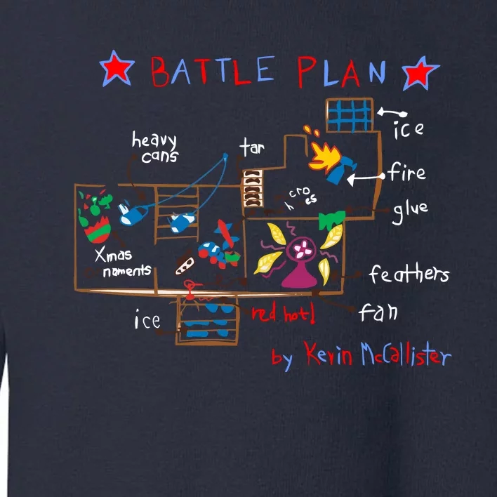 Kevin's Battle Plan When Home Alone Toddler Sweatshirt